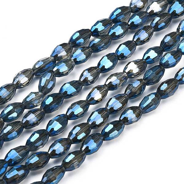 PandaHall Electroplate Glass Beads Strands, Full Rainbow Plated, Faceted, Oval, Blue, 6x4mm, Hole: 1mm, about 72pcs/strand, 16 inch Glass...
PandaHall Electroplate Glass Beads Strands, Full Rainbow Plated, Faceted, Oval, Blue, 6x4mm, Hole: 1mm, about 72pcs/strand, 16 inch Glass...