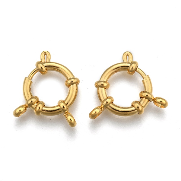 PandaHall 304 Stainless Steel Spring Ring Clasps, Long-Lasting Plated, Real 24K Gold Plated, 23x14x4mm, Hole: 2.5mm 304 Stainless Steel
PandaHall 304 Stainless Steel Spring Ring Clasps, Long-Lasting Plated, Real 24K Gold Plated, 23x14x4mm, Hole: 2.5mm 304 Stainless Steel