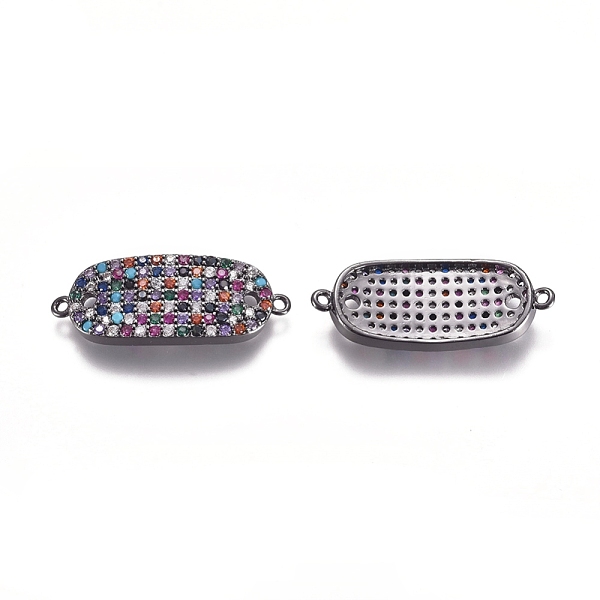 PandaHall Brass Micro Pave Cubic Zirconia Links connectors, Rectangle, Colorful, Gunmetal, 10.5x27x3mm, Hole: 1.2mm Brass+Cubic Zirconia...
PandaHall Brass Micro Pave Cubic Zirconia Links connectors, Rectangle, Colorful, Gunmetal, 10.5x27x3mm, Hole: 1.2mm Brass+Cubic Zirconia...