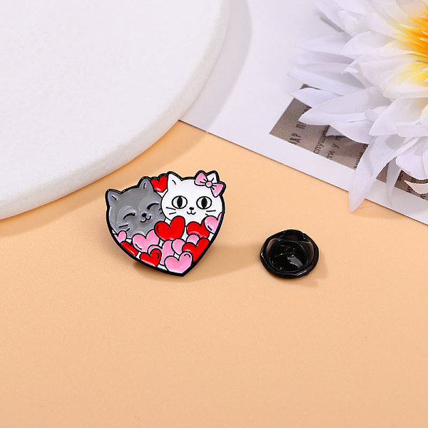 PandaHall Valentine's Day Love Heart Cat Alloy Enamel Pins, Cute Cartoon Brooch, Clothes Decorations Bag Accessories, Heart, 25x20mm...
PandaHall Valentine's Day Love Heart Cat Alloy Enamel Pins, Cute Cartoon Brooch, Clothes Decorations Bag Accessories, Heart, 25x20mm...
