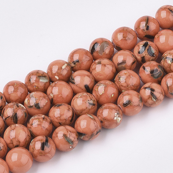 PandaHall Assembled Synthetic Turquoise and Shell Beads Strands, Dyed, Round, Coral, 8mm, Hole: 1mm, about 50pcs/strand, 15.7 inch Synthetic..., Red
PandaHall Assembled Synthetic Turquoise and Shell Beads Strands, Dyed, Round, Coral, 8mm, Hole: 1mm, about 50pcs/strand, 15.7 inch Synthetic..., Red