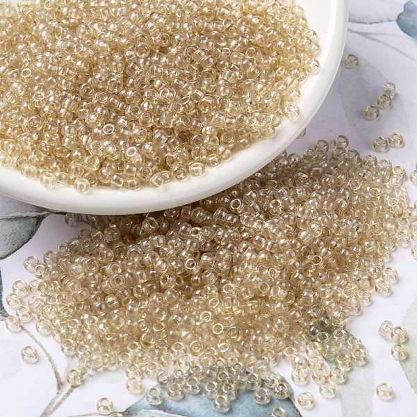 PandaHall MIYUKI Round Rocailles Beads, Japanese Seed Beads, 8/0, (RR161) Transparent Camel, 8/0, 3mm, Hole: 1mm, about 19000~20500pcs/pound..., Brown
PandaHall MIYUKI Round Rocailles Beads, Japanese Seed Beads, 8/0, (RR161) Transparent Camel, 8/0, 3mm, Hole: 1mm, about 19000~20500pcs/pound..., Brown