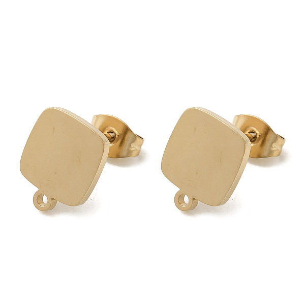PandaHall Ion Plating(IP) 304 Stainless Steel Stud Earring Findings, Square, Golden, 11x9mm, Hole: 1.2mm, Pin: 0.7x11mm 304 Stainless Steel...
PandaHall Ion Plating(IP) 304 Stainless Steel Stud Earring Findings, Square, Golden, 11x9mm, Hole: 1.2mm, Pin: 0.7x11mm 304 Stainless Steel...