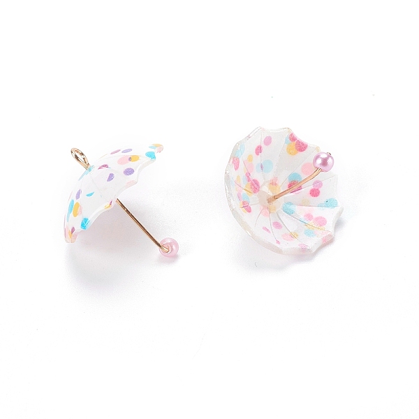 PandaHall Resin Pendants, with Golden Iron Findings, 3D Umbrella , White, 19x22x22mm, Hole: 2mm Iron+Resin Umbrella White
PandaHall Resin Pendants, with Golden Iron Findings, 3D Umbrella , White, 19x22x22mm, Hole: 2mm Iron+Resin Umbrella White