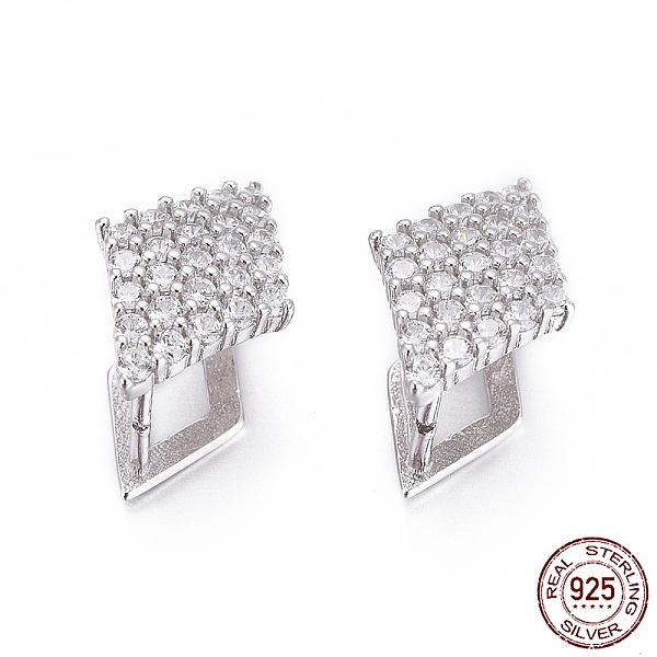 PandaHall Rhodium Plated 925 Sterling Silver Pendant Bails, with Cubic Zirconia, with 925 Stamp, Ice Pick Pinch Bails, Rhombus, Clear...
PandaHall Rhodium Plated 925 Sterling Silver Pendant Bails, with Cubic Zirconia, with 925 Stamp, Ice Pick Pinch Bails, Rhombus, Clear...