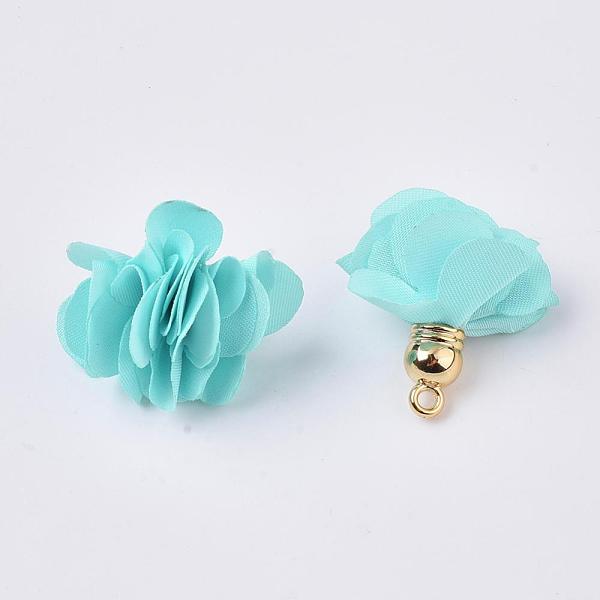 PandaHall Cloth Pendant Decorations, with Acrylic Findings, Flower, Light Cyan, 25~30x28~35mm, Hole: 2mm Cloth Flower Cyan
PandaHall Cloth Pendant Decorations, with Acrylic Findings, Flower, Light Cyan, 25~30x28~35mm, Hole: 2mm Cloth Flower Cyan