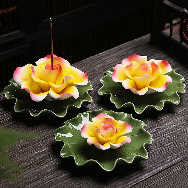 PandaHall Porcelain Incense Burners, Rose Incense Holders, Home Office Teahouse Zen Buddhist Supplies, Yellow, 75x30mm Porcelain Flower...
PandaHall Porcelain Incense Burners, Rose Incense Holders, Home Office Teahouse Zen Buddhist Supplies, Yellow, 75x30mm Porcelain Flower...