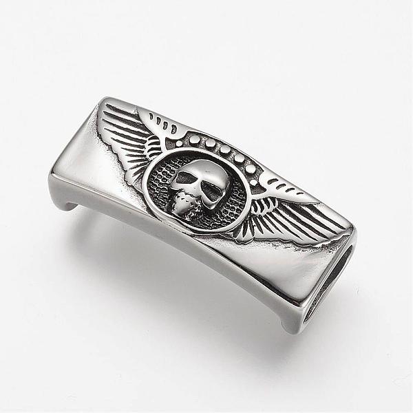 PandaHall 304 Stainless Steel Slide Charms, Rectangle with Skull, Antique Silver, 39x15x13mm, Hole: 7x12mm 304 Stainless Steel Rectangle
PandaHall 304 Stainless Steel Slide Charms, Rectangle with Skull, Antique Silver, 39x15x13mm, Hole: 7x12mm 304 Stainless Steel Rectangle
