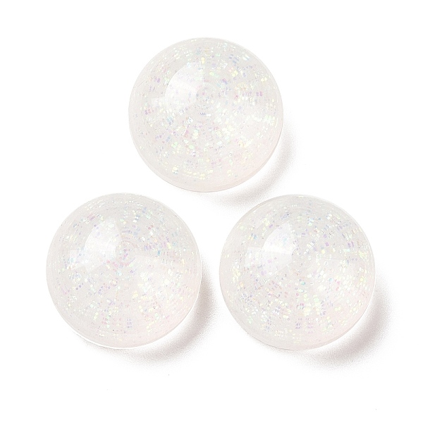 PandaHall Translucent Resin Cabochons, with Glitter Powder, Half Round , White, 16x9.5mm Resin Half Round White
PandaHall Translucent Resin Cabochons, with Glitter Powder, Half Round , White, 16x9.5mm Resin Half Round White