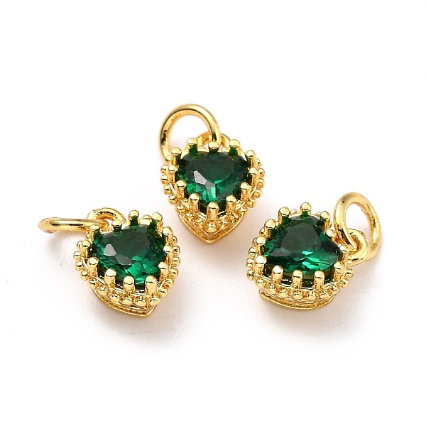 PandaHall Brass Micro Pave Mixed Color Cubic Zirconia Pendants, Real 18K Gold Plated, Long-Lasting Plated, Heart, Green, 9.3x7.4x5.5mm, Hole...
PandaHall Brass Micro Pave Mixed Color Cubic Zirconia Pendants, Real 18K Gold Plated, Long-Lasting Plated, Heart, Green, 9.3x7.4x5.5mm, Hole...
