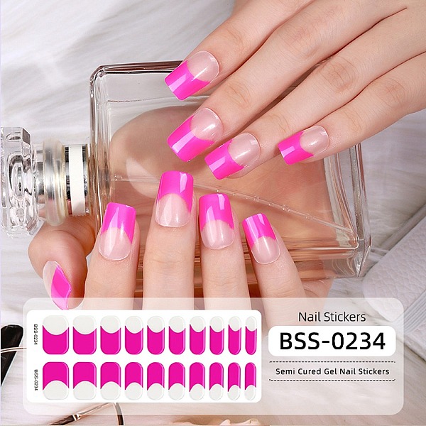 PandaHall Nail Art Full Cover Nail Stickers, Self-Adhesive, for Nail Tips Decorations, Magenta, 17.5x7.3x0.9cm, 20pcs/sheet Paper Pink
PandaHall Nail Art Full Cover Nail Stickers, Self-Adhesive, for Nail Tips Decorations, Magenta, 17.5x7.3x0.9cm, 20pcs/sheet Paper Pink
