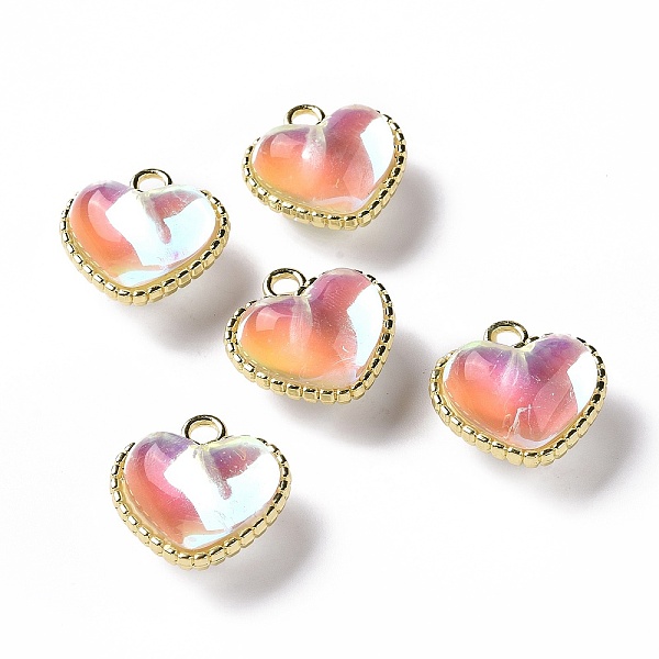 PandaHall UV Plating Rainbow Iridescent Acrylic Pendants, with Light Gold Plated Alloy Settings, Heart, Clear, 23.5x23x14mm, Hole: 3.5mm...
PandaHall UV Plating Rainbow Iridescent Acrylic Pendants, with Light Gold Plated Alloy Settings, Heart, Clear, 23.5x23x14mm, Hole: 3.5mm...