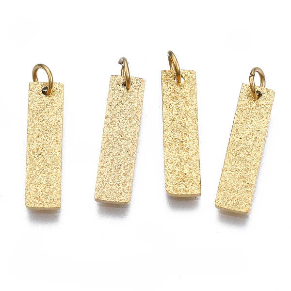 PandaHall 316 Surgical Stainless Steel Pendants, with Jump Rings, Rectangle, Real 14K Gold Plated, 16x4x1mm, Hole: 2.5mm, Jump Ring: 4x0.5mm...
PandaHall 316 Surgical Stainless Steel Pendants, with Jump Rings, Rectangle, Real 14K Gold Plated, 16x4x1mm, Hole: 2.5mm, Jump Ring: 4x0.5mm...