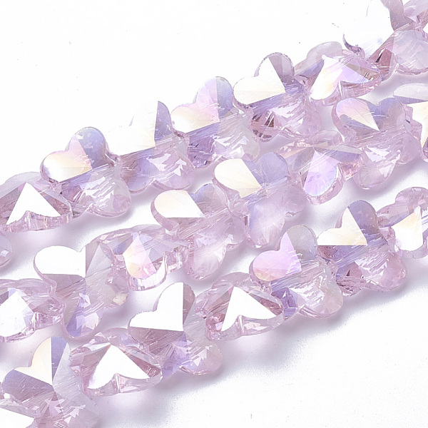 PandaHall Electroplate Glass Beads, AB Color Plated, Faceted, Butterfly, Pearl Pink, 8x10x6mm, Hole: 1mm Glass Butterfly Pink
PandaHall Electroplate Glass Beads, AB Color Plated, Faceted, Butterfly, Pearl Pink, 8x10x6mm, Hole: 1mm Glass Butterfly Pink