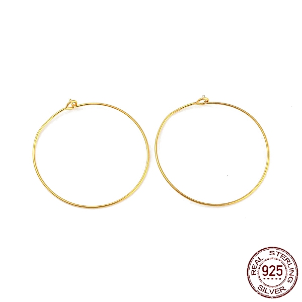 PandaHall 925 Sterling Silver Hoop Earring Findings, Wine Glass Charm Rings, with S925 Stamp, Real 18K Gold Plated, 32.5x30x0.7mm Sterling...
PandaHall 925 Sterling Silver Hoop Earring Findings, Wine Glass Charm Rings, with S925 Stamp, Real 18K Gold Plated, 32.5x30x0.7mm Sterling...