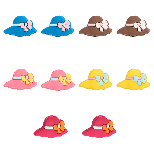 PandaHall CHGCRAFT 10Pcs 5 Colors Silicone Beads, DIY Nursing Necklaces and Bracelets Making, Chewing Pendants For Teethers, Hat with..., Multicolor
PandaHall CHGCRAFT 10Pcs 5 Colors Silicone Beads, DIY Nursing Necklaces and Bracelets Making, Chewing Pendants For Teethers, Hat with..., Multicolor