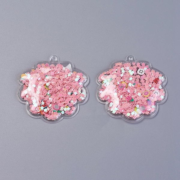 PandaHall PVC Plastic Big Pendants, with Paillette/Sequin, Shell, Salmon, 60x60x5mm, Hole: 3mm PVC Shell Shape Red
PandaHall PVC Plastic Big Pendants, with Paillette/Sequin, Shell, Salmon, 60x60x5mm, Hole: 3mm PVC Shell Shape Red