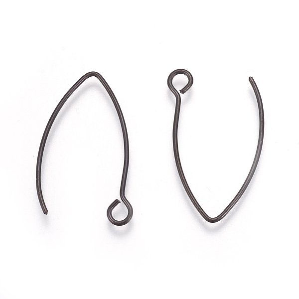 PandaHall 304 Stainless Steel Earring Hooks, with Horizontal Loop, Electrophoresis Black, 26x15.5mm, Hole: 2.5mm, 20 Gauge, Pin: 0.8mm 304...
PandaHall 304 Stainless Steel Earring Hooks, with Horizontal Loop, Electrophoresis Black, 26x15.5mm, Hole: 2.5mm, 20 Gauge, Pin: 0.8mm 304...