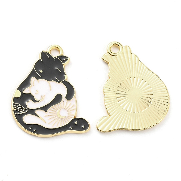 PandaHall Alloy Enamel Pendants, Golden, Black Cat with White Cat, Black, 29x24x1.5mm, Hole: 2.5mm Alloy+Enamel Cat Shape Black
PandaHall Alloy Enamel Pendants, Golden, Black Cat with White Cat, Black, 29x24x1.5mm, Hole: 2.5mm Alloy+Enamel Cat Shape Black