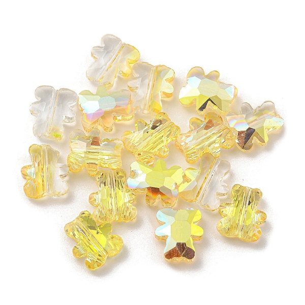 PandaHall 100Pcs Electroplate Glass Beads, Half Rainbow Plated, Bear, Yellow, 9.5x8.5x3.5mm, Hole: 1mm Glass Bear Yellow
PandaHall 100Pcs Electroplate Glass Beads, Half Rainbow Plated, Bear, Yellow, 9.5x8.5x3.5mm, Hole: 1mm Glass Bear Yellow