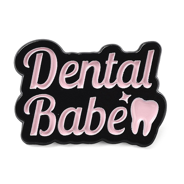 PandaHall Word Dental Babe Enamel Pins, Black Zinc Alloy Brooch for Backpack Clothes, Pink, 21x30x1.5mm Alloy+Enamel Word Pink
PandaHall Word Dental Babe Enamel Pins, Black Zinc Alloy Brooch for Backpack Clothes, Pink, 21x30x1.5mm Alloy+Enamel Word Pink