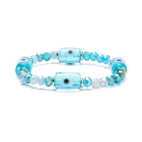 PandaHall Column with Evil Eye Lampwork & Glass Beaded Stretch Bracelet for Women, Cyan, Inner Diameter: 1-7/8 inch(4.7cm) Lampwork Evil Eye...
PandaHall Column with Evil Eye Lampwork & Glass Beaded Stretch Bracelet for Women, Cyan, Inner Diameter: 1-7/8 inch(4.7cm) Lampwork Evil Eye...