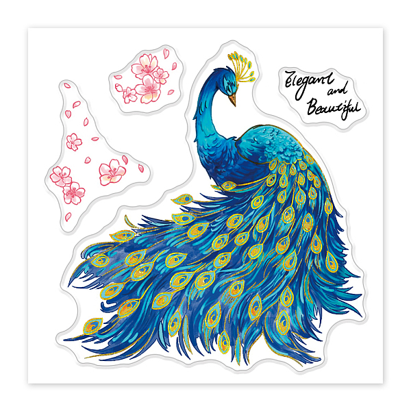 PandaHall PVC Sakura Stamp, for DIY Scrapbooking, Peacock, 100x100mm Plastic Peacock
PandaHall PVC Sakura Stamp, for DIY Scrapbooking, Peacock, 100x100mm Plastic Peacock