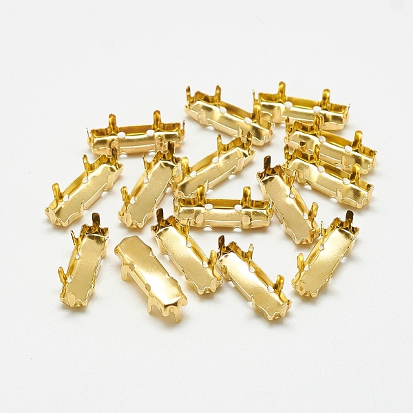 PandaHall 201 Stainless Steel Sew on Prong Settings, Claw Settings for Pointed Back Rhinestone, Rectangle, Golden, Tray: 4x10mm, 10.5x5x5mm...
PandaHall 201 Stainless Steel Sew on Prong Settings, Claw Settings for Pointed Back Rhinestone, Rectangle, Golden, Tray: 4x10mm, 10.5x5x5mm...