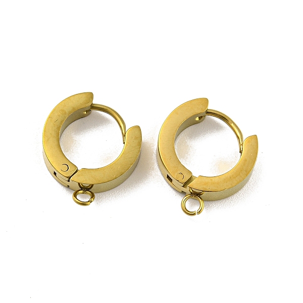 PandaHall 304 Stainless Steel Hoop Earring Findings, Ring, with Horizontal Loops, Golden, 15.5x13.5mm, Hole: 1.8mm, Pin: 1mm 304 Stainless...
PandaHall 304 Stainless Steel Hoop Earring Findings, Ring, with Horizontal Loops, Golden, 15.5x13.5mm, Hole: 1.8mm, Pin: 1mm 304 Stainless...