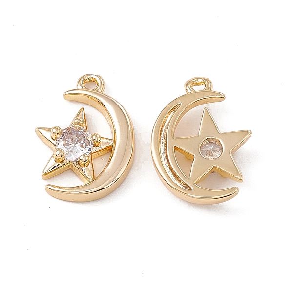PandaHall Brass Micro Pave Clear Cubic Zirconia Pendants, Moon with Star Charms, Real 18K Gold Plated, 15x11x3.5mm, Hole: 1.2mm Brass+Cubic...
PandaHall Brass Micro Pave Clear Cubic Zirconia Pendants, Moon with Star Charms, Real 18K Gold Plated, 15x11x3.5mm, Hole: 1.2mm Brass+Cubic...