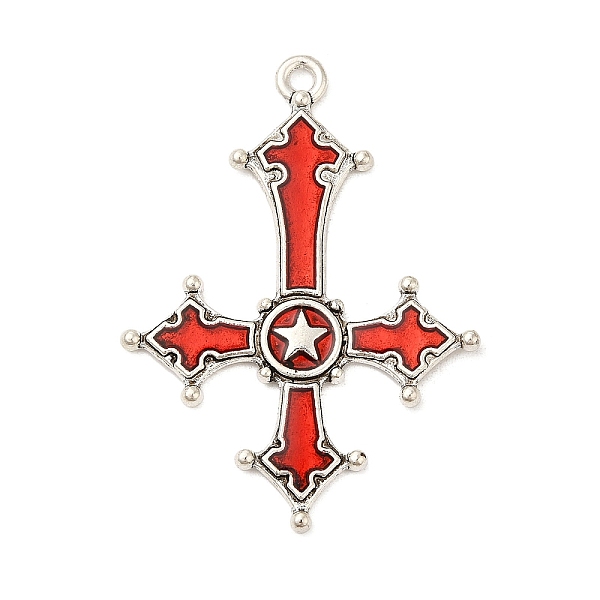 PandaHall Alloy Enamel Big Pendants, Antique Silver, FireBrick, Cross Charm, Star, 53.5x38.5x2.5mm, Hole: 2.8mm Alloy+Enamel Star Red
PandaHall Alloy Enamel Big Pendants, Antique Silver, FireBrick, Cross Charm, Star, 53.5x38.5x2.5mm, Hole: 2.8mm Alloy+Enamel Star Red