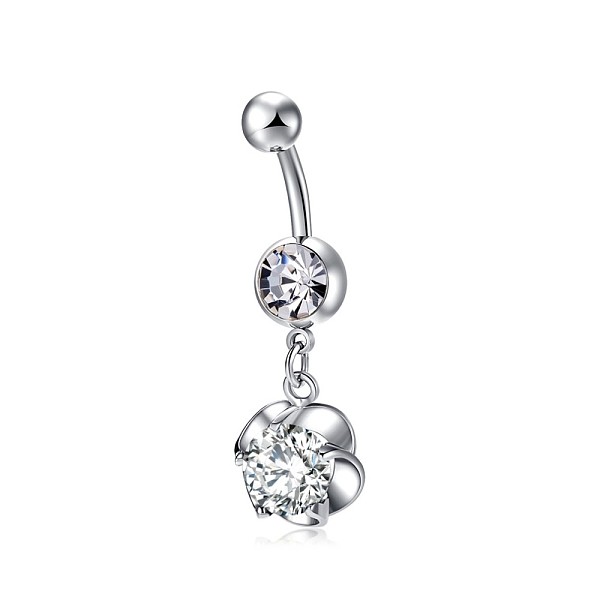 PandaHall Piercing Jewelry, Brass Cubic Zirconia Navel Ring, Navel Ring Belly Rings, with 304 Stainless Steel Bar, Lead Free & Cadmium Free..., Clear
PandaHall Piercing Jewelry, Brass Cubic Zirconia Navel Ring, Navel Ring Belly Rings, with 304 Stainless Steel Bar, Lead Free & Cadmium Free..., Clear