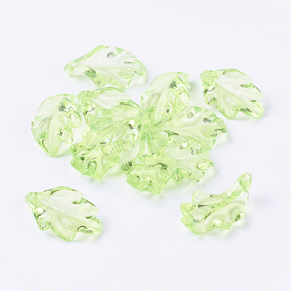 PandaHall Transparent Acrylic Pendants, Leaf, Light Green, 24x15x5mm, Hole: 1.5mm, about 660pcs/500g Acrylic Leaf Green
PandaHall Transparent Acrylic Pendants, Leaf, Light Green, 24x15x5mm, Hole: 1.5mm, about 660pcs/500g Acrylic Leaf Green