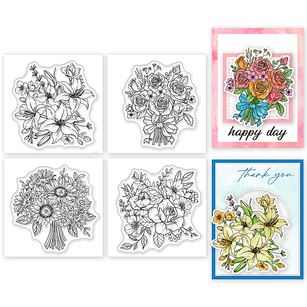 PandaHall GLOBLELAND 4Pcs Mini Roses Lily Bouquet Clear Stamps for DIY Scrapbooking Mini Sunflower Hibiscus Flower Silicone Clear Stamp...
PandaHall GLOBLELAND 4Pcs Mini Roses Lily Bouquet Clear Stamps for DIY Scrapbooking Mini Sunflower Hibiscus Flower Silicone Clear Stamp...