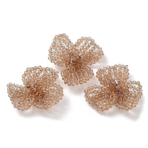 PandaHall Glass Beaded Cabochons, Cluster Beads, with Golden Plated Brass Perforated Disc Settings, Flower, Camel, 14x40x34mm Glass Flower..., Brown
PandaHall Glass Beaded Cabochons, Cluster Beads, with Golden Plated Brass Perforated Disc Settings, Flower, Camel, 14x40x34mm Glass Flower..., Brown