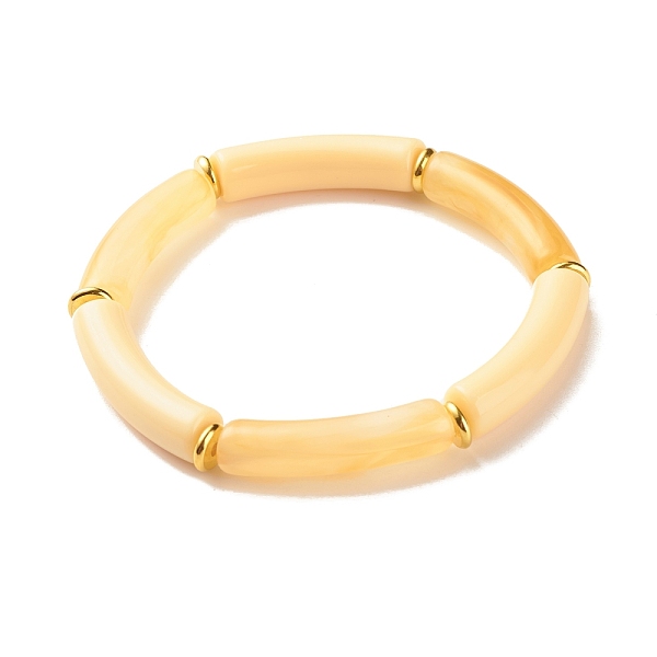 PandaHall Two Tone Acrylic Curved Tube Beaded Stretch Bracelet, Chunky Bracelet for Women, Gold, Inner Diameter: 2-1/8 inch(5.5cm) Acrylic...
PandaHall Two Tone Acrylic Curved Tube Beaded Stretch Bracelet, Chunky Bracelet for Women, Gold, Inner Diameter: 2-1/8 inch(5.5cm) Acrylic...