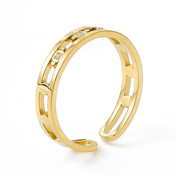 PandaHall Ion Plating(IP) 304 Stainless Steel Cubic Zirconia Cuff Ring for Women, Rectangle Wide Band Open Rings, Real 14K Gold Plated...
PandaHall Ion Plating(IP) 304 Stainless Steel Cubic Zirconia Cuff Ring for Women, Rectangle Wide Band Open Rings, Real 14K Gold Plated...