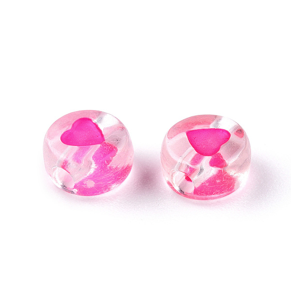 PandaHall Transparent Acrylic Enamel Beads, Flat Round with Heart, Deep Pink, 7x4mm, Hole: 1.8mm, about 108000~111000pcs/15000g Acrylic Flat...
PandaHall Transparent Acrylic Enamel Beads, Flat Round with Heart, Deep Pink, 7x4mm, Hole: 1.8mm, about 108000~111000pcs/15000g Acrylic Flat...