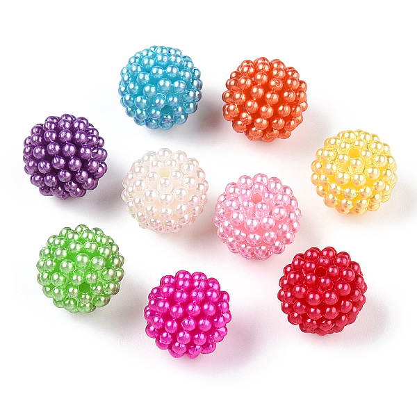 PandaHall ABS Plastic Beads, Round, Waxberry Shape, Mixed Color, 14x13mm, Hole: 1.6mm ABS Plastic Round Multicolor
PandaHall ABS Plastic Beads, Round, Waxberry Shape, Mixed Color, 14x13mm, Hole: 1.6mm ABS Plastic Round Multicolor