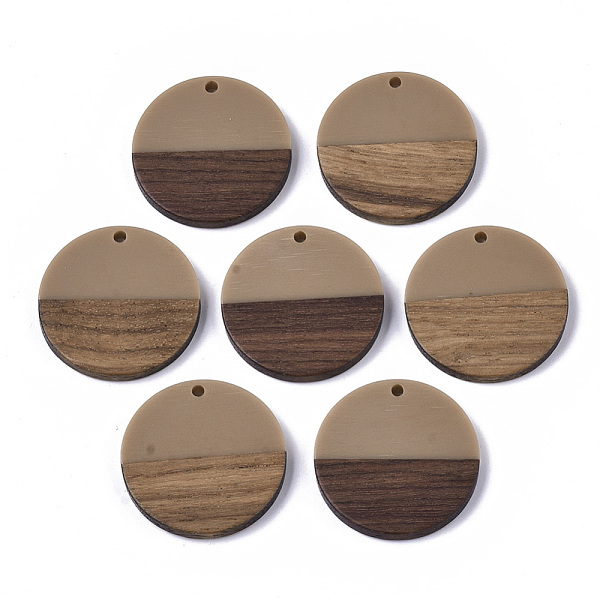 PandaHall Resin & Wood Pendants, Flat Round, Tan, 28.5x3.5~4mm, Hole: 1.5mm Resin+Wood Flat Round Orange
PandaHall Resin & Wood Pendants, Flat Round, Tan, 28.5x3.5~4mm, Hole: 1.5mm Resin+Wood Flat Round Orange
