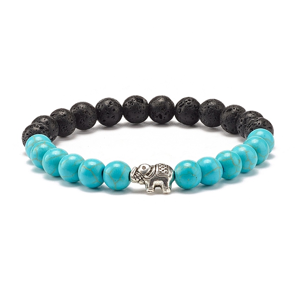 PandaHall Round Synthetic Turquoise & Natural Lava Rock Stretch Bracelet, Oil Diffuser Power Stone Bracelet with Elephant Beads for Women...
PandaHall Round Synthetic Turquoise & Natural Lava Rock Stretch Bracelet, Oil Diffuser Power Stone Bracelet with Elephant Beads for Women...