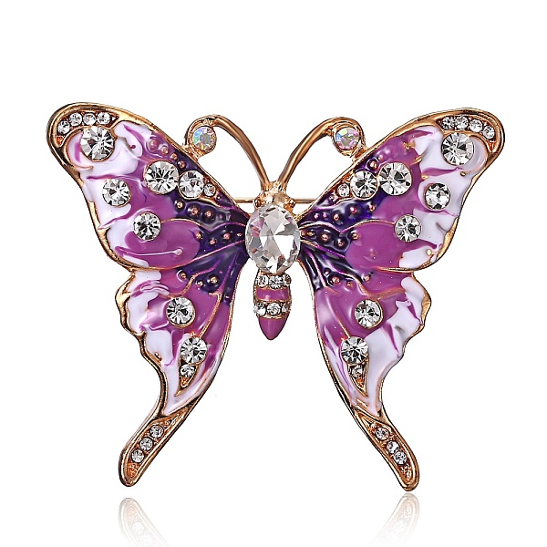 PandaHall Alloy Enamel Brooch, with Rhinestone, Butterfly, Purple, 52x51mm Alloy+Enamel Butterfly Purple
PandaHall Alloy Enamel Brooch, with Rhinestone, Butterfly, Purple, 52x51mm Alloy+Enamel Butterfly Purple