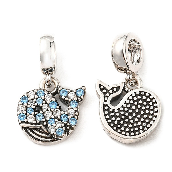 PandaHall Brass Micro Pave Cubic Zirconia Pendents, Lead Free & Cadmium Free, Whale, Antique Silver, 20mm, Pendent: 12x13x3mm, Hole: 4mm...
PandaHall Brass Micro Pave Cubic Zirconia Pendents, Lead Free & Cadmium Free, Whale, Antique Silver, 20mm, Pendent: 12x13x3mm, Hole: 4mm...