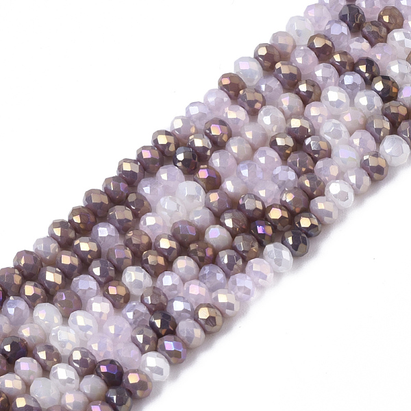 PandaHall Electroplate Glass Beads Strands, AB Color Plated, Faceted, Rondelle, Lavender Blush, 3x2.5mm, Hole: 0.7mm, about 188~190pcs/16.93..., Pink
PandaHall Electroplate Glass Beads Strands, AB Color Plated, Faceted, Rondelle, Lavender Blush, 3x2.5mm, Hole: 0.7mm, about 188~190pcs/16.93..., Pink