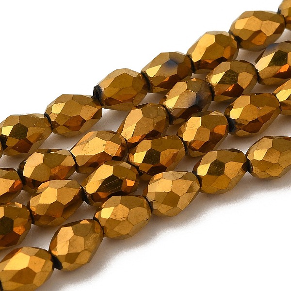 PandaHall Electroplate Glass Beads Strands, Faceted, teardrop, Golden Plated, 7x5mm, Hole: 1mm, about 65~67pcs/strand, 18~18.5 inch...
PandaHall Electroplate Glass Beads Strands, Faceted, teardrop, Golden Plated, 7x5mm, Hole: 1mm, about 65~67pcs/strand, 18~18.5 inch...