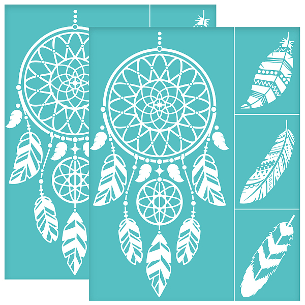 PandaHall OLYCRAFT 2Pcs 8.6x11 Inch Dream Catcher Self-Adhesive Silk Screen Printing Stencil Feather Pattern Silk Screen Stencil Reusable...
PandaHall OLYCRAFT 2Pcs 8.6x11 Inch Dream Catcher Self-Adhesive Silk Screen Printing Stencil Feather Pattern Silk Screen Stencil Reusable...