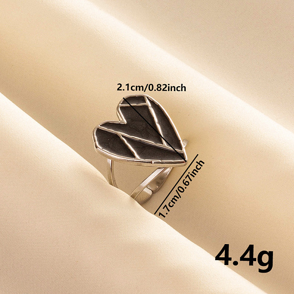 PandaHall Vintage 304 Stainless Steel Enamel Cuff Ring, Heart Wide Band Open Ring for Women, Stainless Steel Color 304 Stainless Steel Heart
PandaHall Vintage 304 Stainless Steel Enamel Cuff Ring, Heart Wide Band Open Ring for Women, Stainless Steel Color 304 Stainless Steel Heart