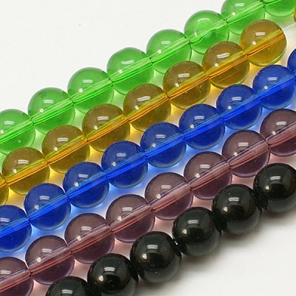 PandaHall Glass Beads Strands, Round, Mixed Color, 8mm, Hole: 1mm, about 40pcs/strand, 11 inch~12 inch Glass Round Multicolor
PandaHall Glass Beads Strands, Round, Mixed Color, 8mm, Hole: 1mm, about 40pcs/strand, 11 inch~12 inch Glass Round Multicolor
