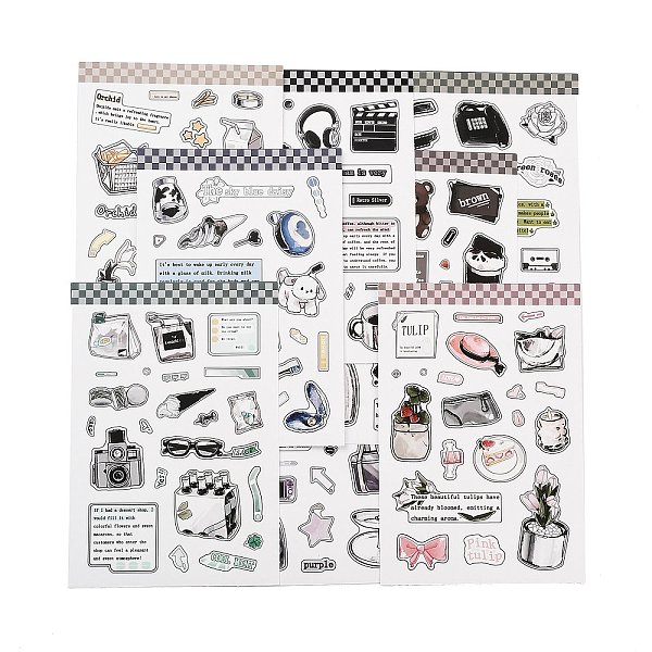 PandaHall 8Pcs PVC Self-Adhesive Stickers, Waterproof Decals, for DIY Albums Diary, Laptop Decoration Cartoon Scrapbooking, Mixed Color..., Multicolor
PandaHall 8Pcs PVC Self-Adhesive Stickers, Waterproof Decals, for DIY Albums Diary, Laptop Decoration Cartoon Scrapbooking, Mixed Color..., Multicolor