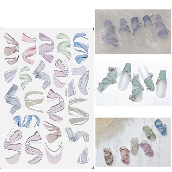 PandaHall Nail Art Stickers, For Nail Tips Decorations, Ballet Shoe Ribbon Pattern, Colorful, 125x70mm Paper Others
PandaHall Nail Art Stickers, For Nail Tips Decorations, Ballet Shoe Ribbon Pattern, Colorful, 125x70mm Paper Others